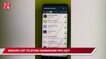 Maduro telefon numarasını paylaştı