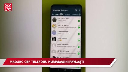 Maduro telefon numarasını paylaştı