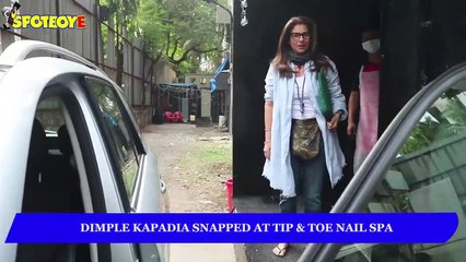 Dimple Kapadia Snapped at Tip & Toe Nail Spa