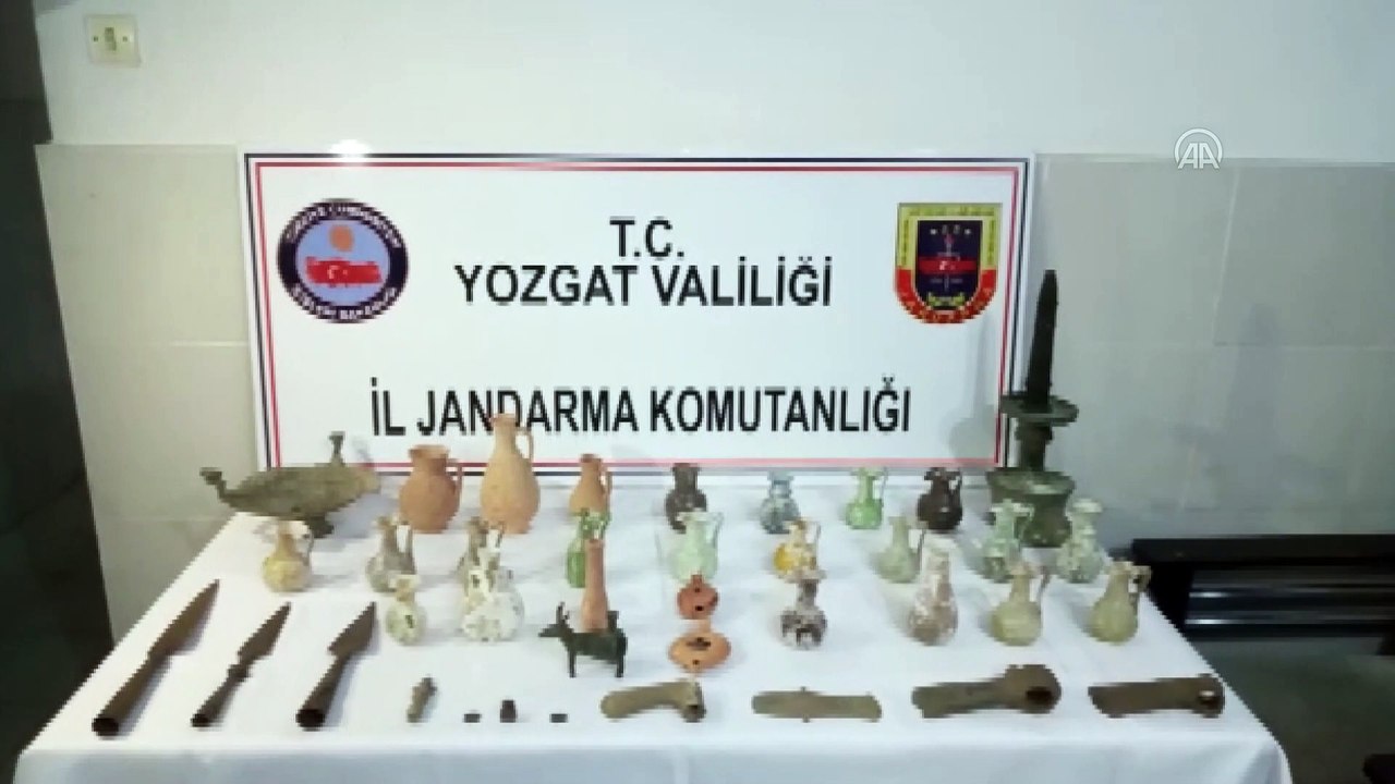 YOZGAT - Tarihi eser operasyonu: 3 gözaltı