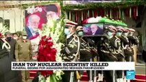 Iran buries top nuclear scientist, blames Israel and US for attack