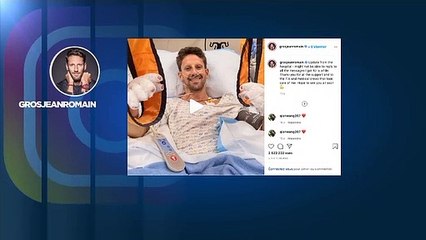 Romain Grosjean, le miraculé de la Formule 1, envoie un message depuis son lit d'hôpital
