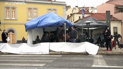 Greve de fome frente ao parlamento português