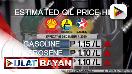 Big-time oil price hike, ipapatupad bukas