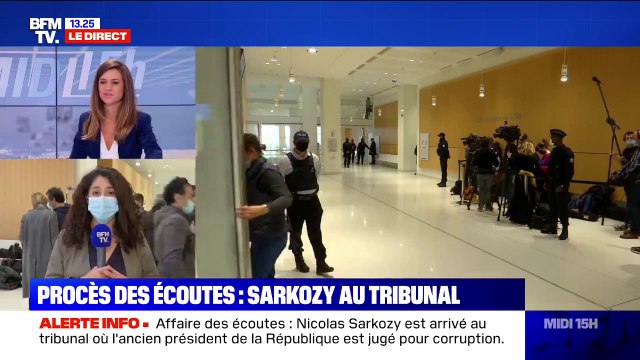 Procès des écoutes: Nicolas Sarkozy est arrivé au tribunal