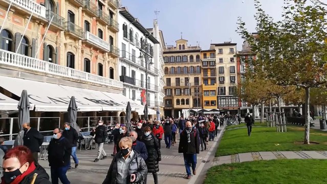Una manifestación reclama en Pamplona unas pensiones públicas dignas
