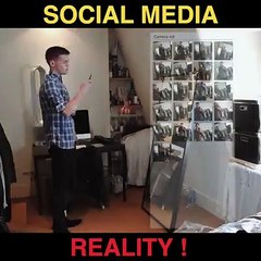 Real life and social media life