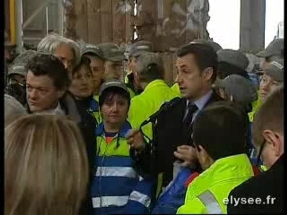 Allocution sur l'emploi à Métaleurop 21-02-08