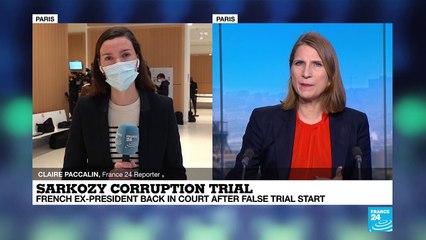 Trial of French ex-president Sarkozy resumes