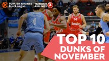 Turkish Airlines EuroLeague, Top 10 Dunks of November!
