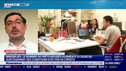 Gaëtan Lefebvre (Construire-sa-retraite.com) : Le nombre de prêts immobilier refusés augement à cause du durcissement des conditions d'octroi de crédits - 30/11
