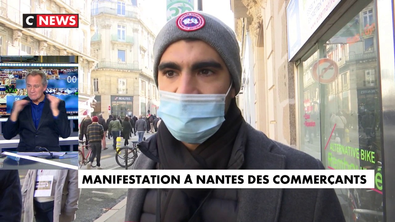 Nantes : manifestation des restaurateurs et de leurs fournisseurs