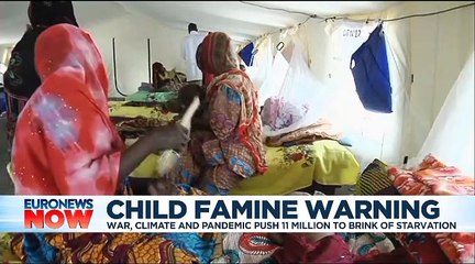 An estimated 11 million children under five are facing extreme hunger or starvation, says aid agency