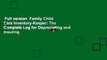 Full version  Family Child Care Inventory-Keeper: The Complete Log for Depreciating and Insuring