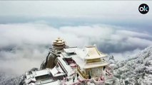 Las nevadas en China dejan imágenes espectaculares
