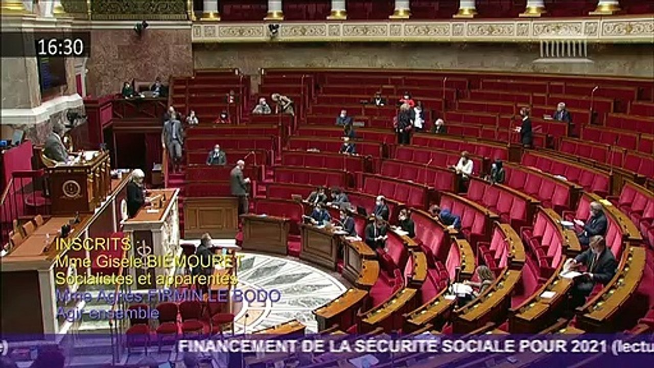 Gisèle BIEMOURET Intervention dans la discussion générale de l'examen du PLFSS 2021 (lecture définitive).