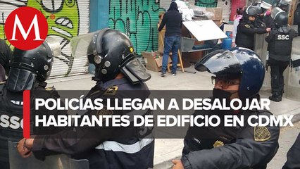 Desalojan a familias de edificio en la colonia Roma