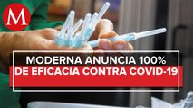 En casos graves, Moderna anuncia eficacia del 100% en vacuna contra el covid-19