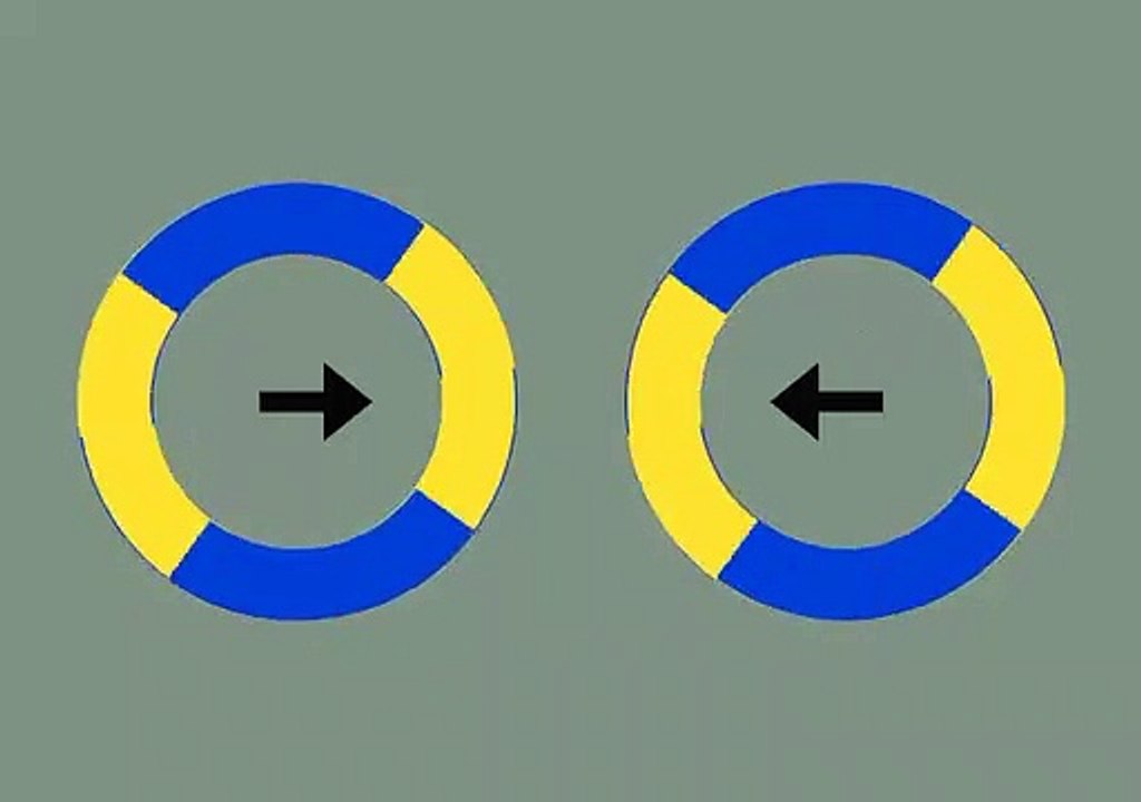 Des cercles immobiles qui bougent (Illusion d'optique)