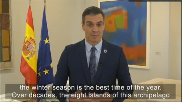 Sánchez invita a los viajeros del mundo a visitar Canarias