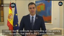 Sánchez invita a los viajeros del mundo a visitar Canarias