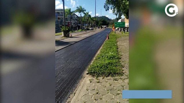 Obras na BR 101 em Fundão geram longo congestionamento
