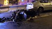 İZMİR - Otomobile arkadan çarpan motosikletin sürücüsü yaşamını yitirdi