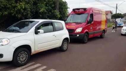 Colisão traseira deixa mulher ferida no Santo Onofre