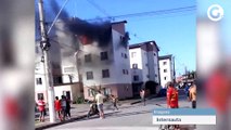 Incêndio atinge prédio em Vila Velha