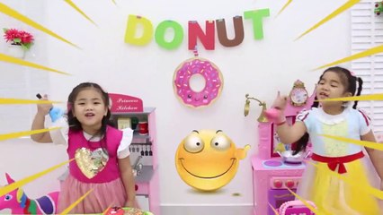 Pretend Play with Donut Restaurant and Kitchen Toys - Kids toy videos