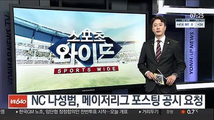 [프로야구] NC 나성범, 메이저리그 포스팅 공시 요청