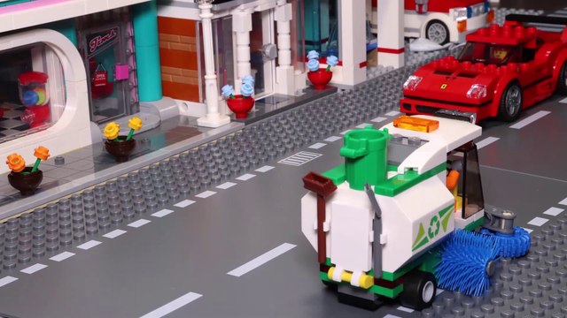 Street Sweeper LEGO City 60249 Speed build animation | Super véhicules, La balayeuse de voirie, Camion benne à ordures avec chauffeur, 105 pièces