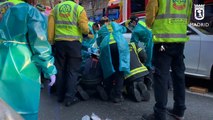Herido un ciclista al ser arrollado por un turismo en calle Alcalá