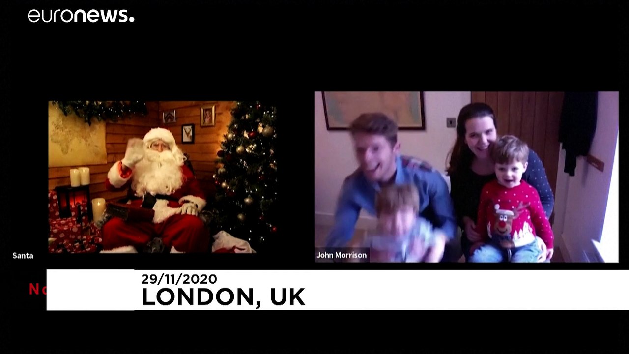 Das rentier bleibt im stall, der weihnachtsmann kommt per videoschalte