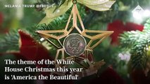 Melania Trump unveils White House Christmas decorations as she prepares to move out in January