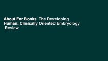 About For Books  The Developing Human: Clinically Oriented Embryology  Review