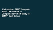Full version  GMAT Complete 2020: The Ultimate in Comprehensive Self-Study for GMAT  Best Sellers