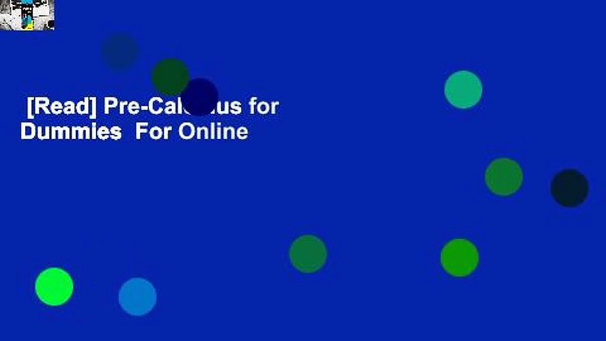 [Read] Pre-Calculus for Dummies  For Online