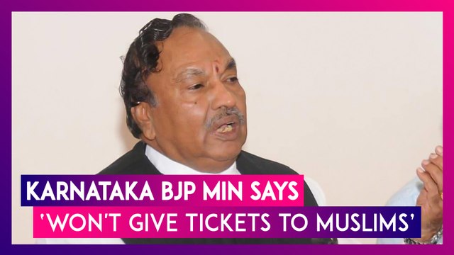 KS Eshwarappa, Karnataka BJP Minister Says Won't Give Tickets To Muslims For Belagavi LS Bypoll