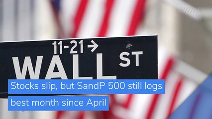 Stocks slip, but S&P 500 still logs best month since April, and other top stories in business from December 01, 2020.