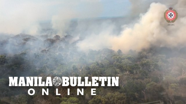 Australia bush fire rips through heritage-listed island