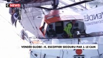 Vendée Globe : réfugié sur son radeau de survie, Kevin Escoffier sauvé par Jean Le Cam