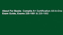 About For Books  Comptia A  Certification All-In-One Exam Guide, Exams 220-1001 & 220-1002