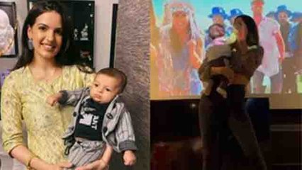 Natasha अपने बेटे के साथ Hrithik के गाने  पर Dance करती आईं नज़र, viral हुआ Video | FilmiBeat