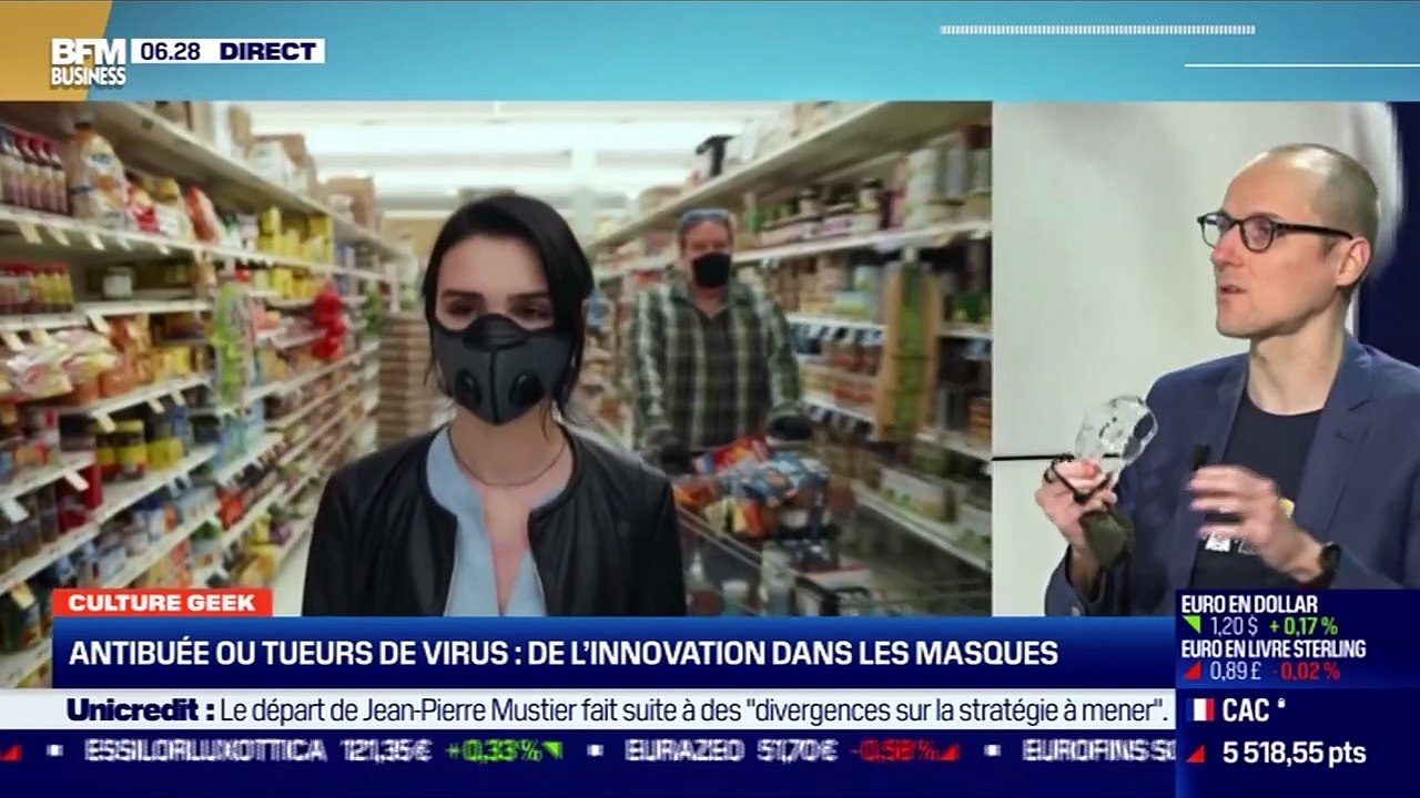 Culture Geek : Antibuée ou tueurs de virus, de l'innovation dans les masques - 01/12