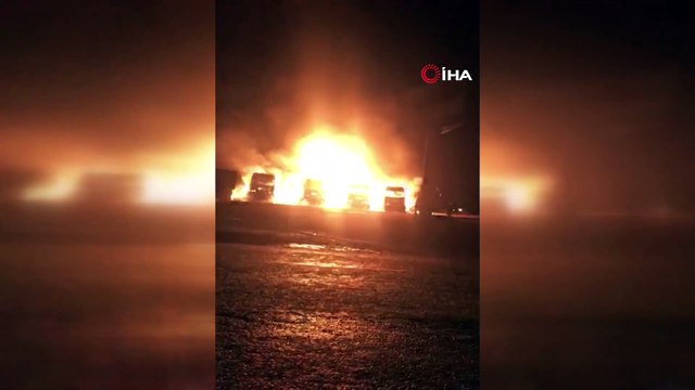Alev Alev Yanan 5 Tır Kullanılmaz Hale Geldi