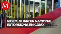 Extorsión de Guardias Nacionales en un comercio de la CDMx donde se venden drogas