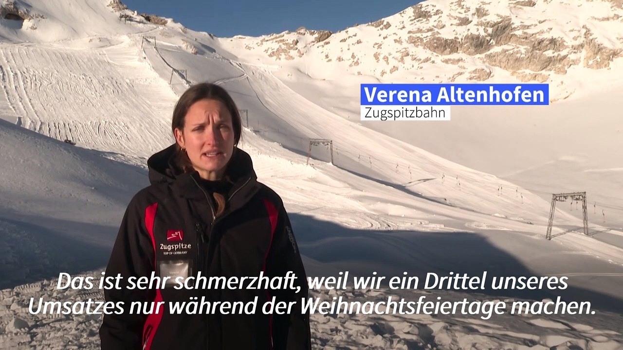 Zugspitze: pulverschnee, aber keine skifahrer