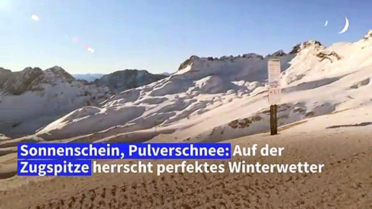Zugspitze: Pulverschnee, aber keine Skifahrer