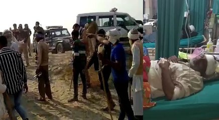 हरियाणा-यूपी सीमा विवाद: किसानों में जमकर चले लाठी-डंडे, 10 किसान घायल